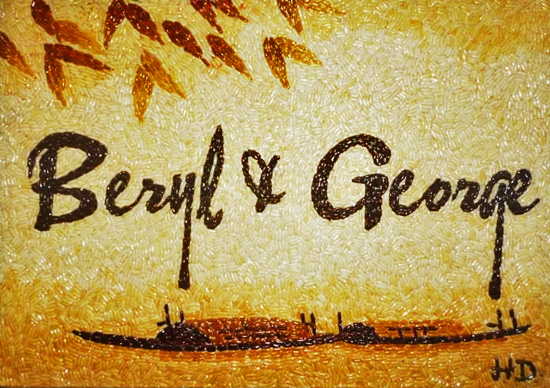 Tranh gạo Beryl & George